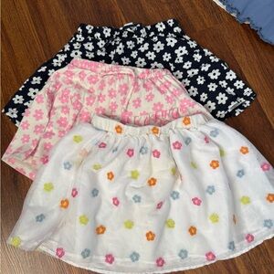 Colorful Floral Skirt Trio